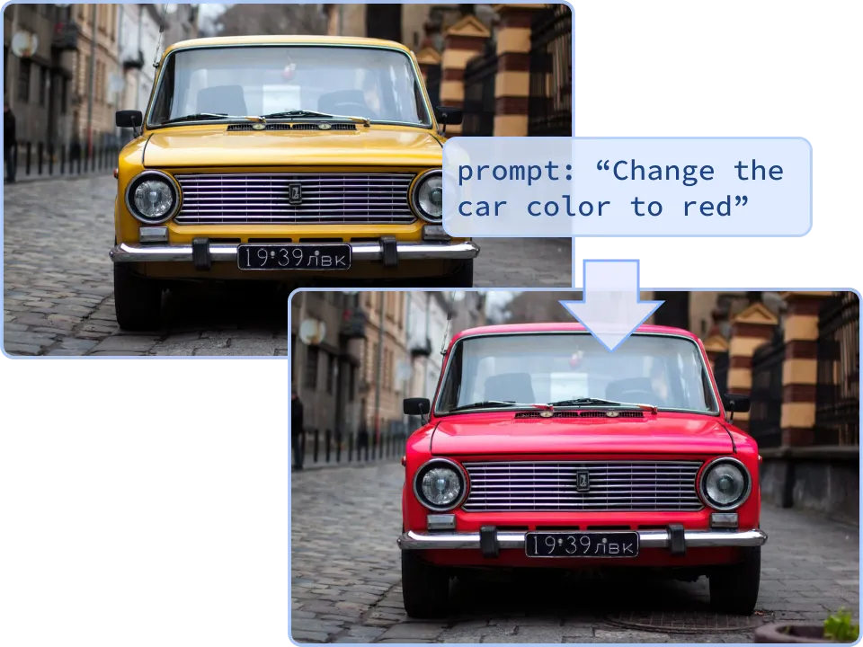 Local editing example