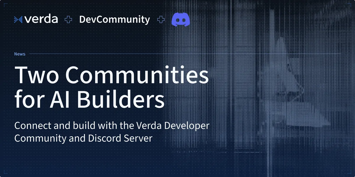 Verda is launching developer communities for AI builders