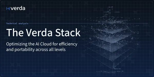 The Verda Stack: Optimizing the AI Cloud for efficiency and portability