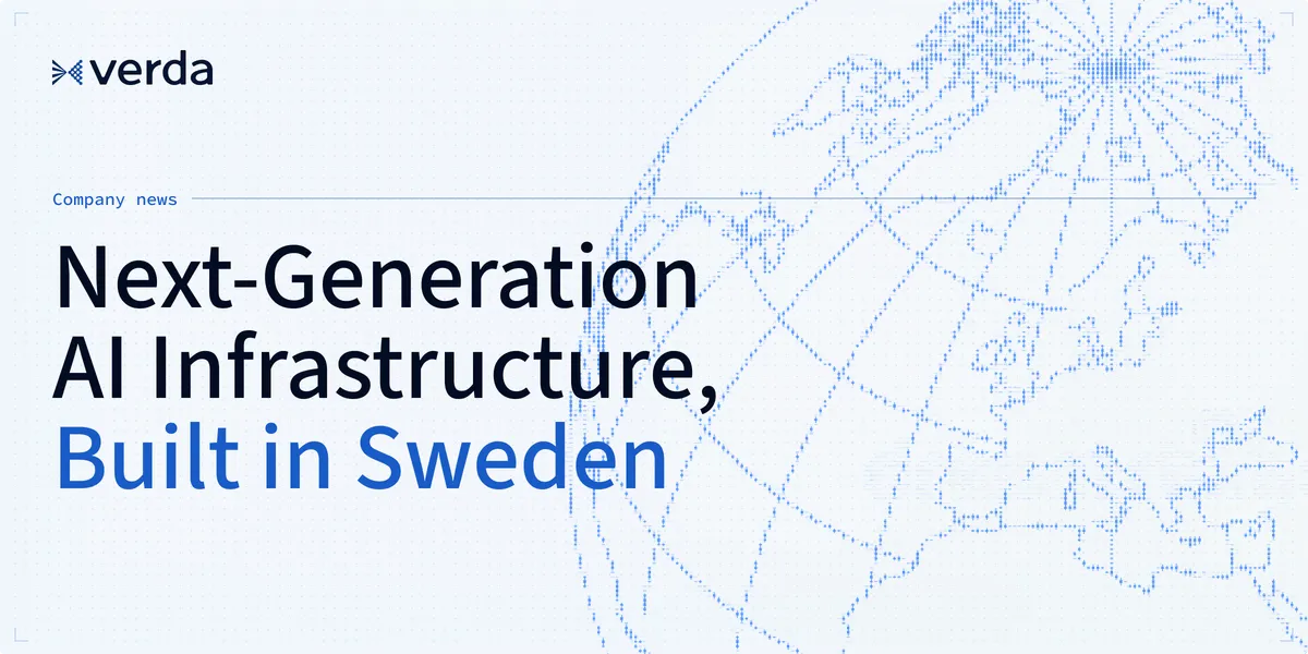 Verda announces new AI Data Center in Sweden