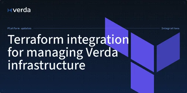 Terraform integration for managing Verda infrastructure