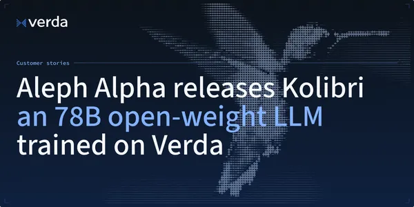 Aleph Alpha releases Kolibri, a sovereign open-weight LLM trained on Verda