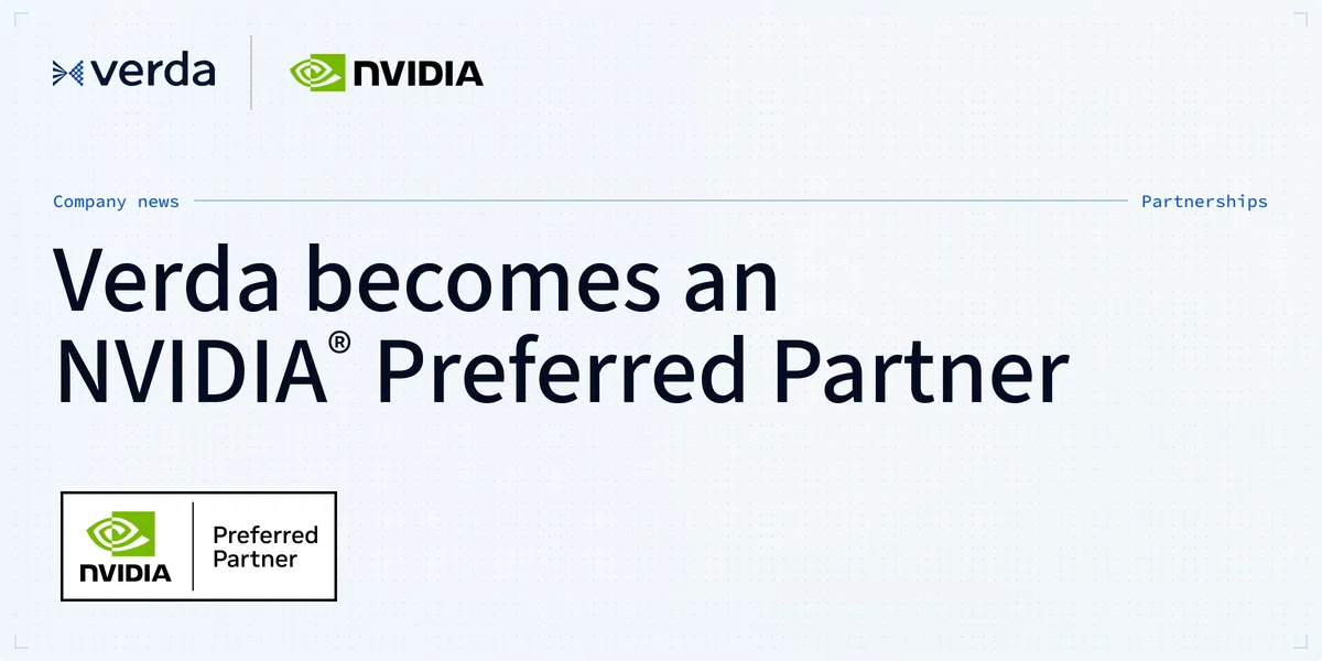 Verda becomes NVIDIA Preferred Partner