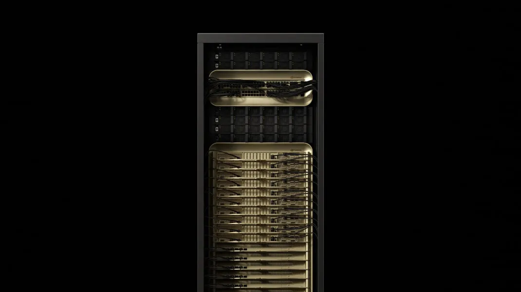 NVIDIA GB300 NVL72 rack render
